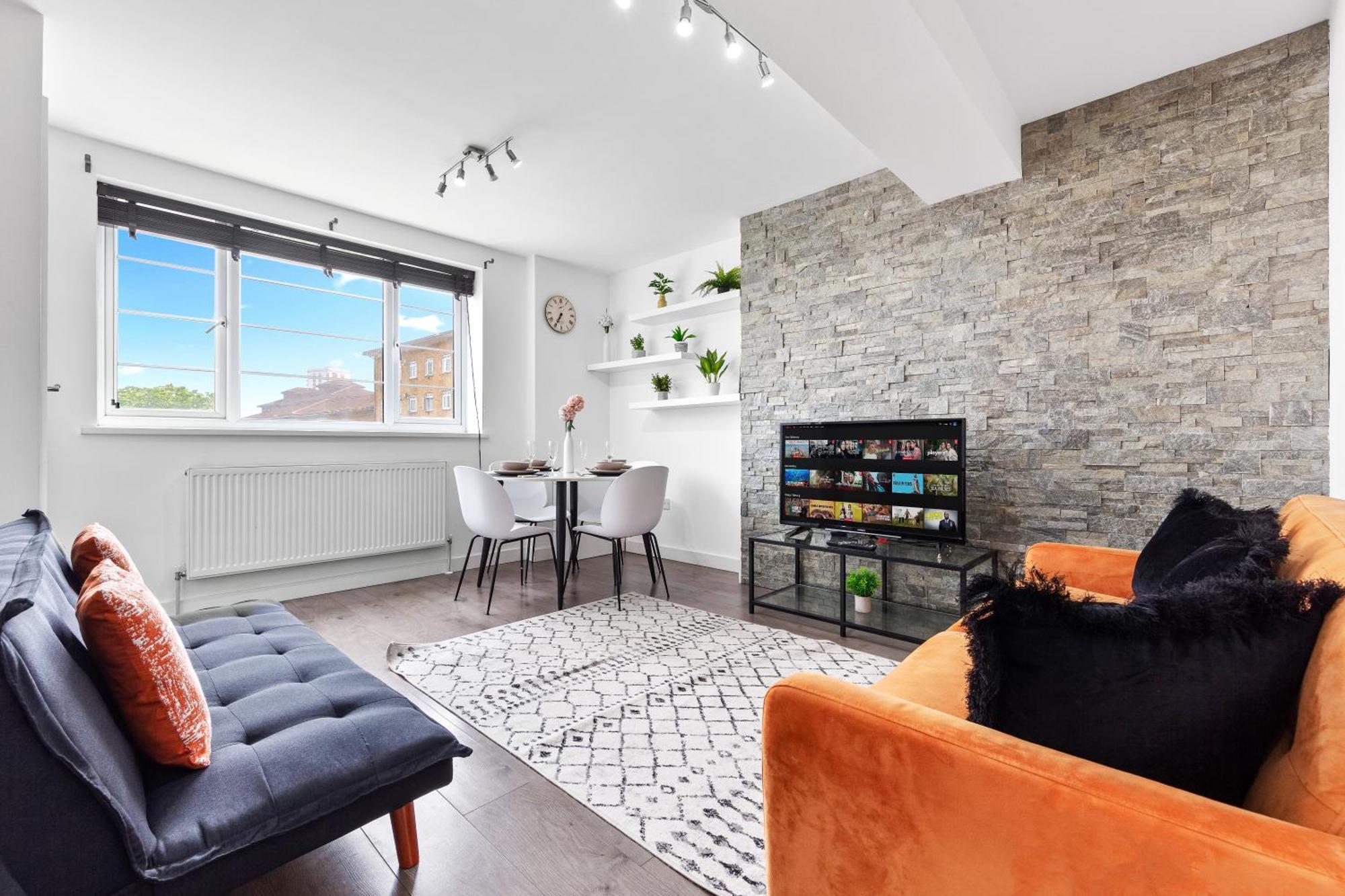 Central London Two Bedroom Serviced Apartment - Nine Elms Luxury Stay - Vauxhall & Westminster Exterior photo